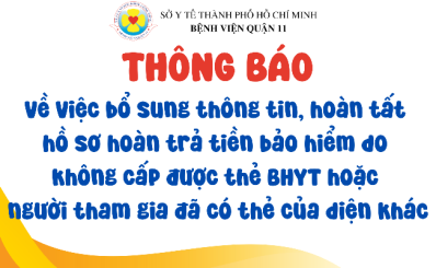 Thông báo về việc bổ sung thông tin, hoàn tất  hồ sơ hoàn trả tiền bảo hiểm do  không cấp được thẻ BHYT hoặc  người tham gia đã có thẻ của diện khác